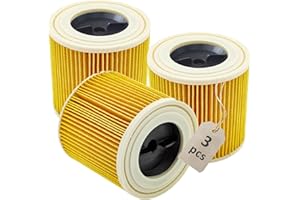 AVAENZO 3 filtri a cartuccia KFI 3310 per Kärcher WD2 Plus, WD3, WD3S, WD3S V, SE 4001, SE 4002 umido/secco e aspirapolvere codice articolo 2.863-303.0