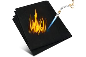 Flintronic Värmeskyddsmatta, brandsäkert svetsskydd, värmebeständigt material upp till 1000 °C, brandsäker matta för grill, s
