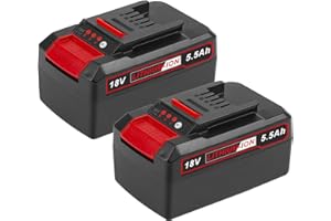 LabTEC 2 Packs 5500Ah Ersatzakku für X-Change Power, Kompatibel mit Allen 18V und Power X-Change Family Werkzeugakkus mit LED-Anzeige