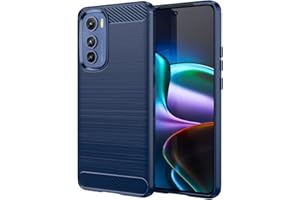 Topme Custodia in Silicone per Motorola Moto Edge 30 (6.5" Inches), [custodia per Telefono in Stile Spazzolato] - Blu