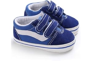 Geagodelia Moda Neonato Ragazzo Ragazza Suola Morbida Scarpe da Carrozzina Bianche Scarpe da Ginnastica Tela Bianca