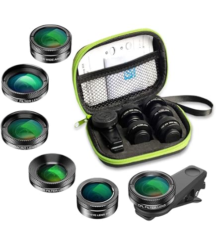 APEXEL 3 in 1 Camera Lens clip for Smart Phones Black - Fisheye / Wide Angle / M