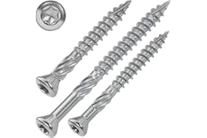 SCREW REBEL Terrassenschrauben 6,0 x 80 mm – 100 Stück - Edelstahl gehärtet martensitisch mit Zulassung ETA