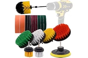 YIHATA 23PCS Cepillo de Taladro, Juego de Cepillos Eléctrico Multifuncionales para Limpiar la Casa, Dormitorio, Balcon, Baño, Cocina, Coche, Suelo, Baldosa y Varios Rincones