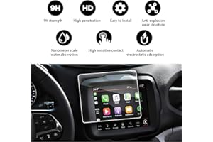YEE PIN 8,4 pollici Protezione schermo compatibile con Jeep Renegade 2018-2022 2023 / Renegade 4xe 2020-2023, Pellicola protettiva Navigazione GPS antigraffio Accessori per auto in vetro temperato