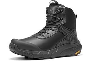 NORTIV 8 Męskie wodoodporne wojskowe taktyczne buty robocze turystyczne skórzane motocyklowe bojowe lekkie antypoślizgowe buty dla mężczyzn 20 cm