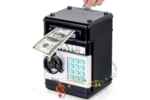 EUTIONHO Caja de Dinero para niños, Caja de Dinero Contraseña Piggy Bank Toy Electronic ATM Mail Monedas Monedas Regalos para niños Billetes automáticos