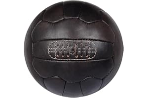 FNINE SPORTS FNine Ballon de Football Vintage en Cuir Vieilli