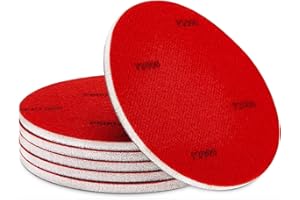 runrayay 6-teiliges rundes Bowling-Schleifpad, 2000er Körnung, Oberflächen-Polierset für Bowlingkugel-Schleifpad-Reinigungsset