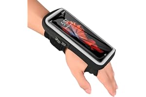 Guzack Handy Armband Handgelenktasche 2 IN 1 Laufen Handytasche Joggen 6,9" Verstellbarem Handyhalterung Arm Joggen Sportarmband für iPhone 16/15/14 Pro Max/Samsung Galaxy Running Joggen Zubehör