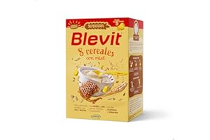 Blevit Superfibra 8 Cereales con Miel | 500g | Papilla de 8 Cereales para Bebé desde los 5 Meses - Con Miel, Vitaminas, Minerales y Fibra