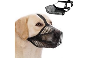 ZoneYan Kaganiec dla psów, kaganiec dla dużych psów, kaganiec koszykowy dla psów, siatka z regulowanymi paskami, aby zapobiec gryzieniu, żuciu i szczekaniu