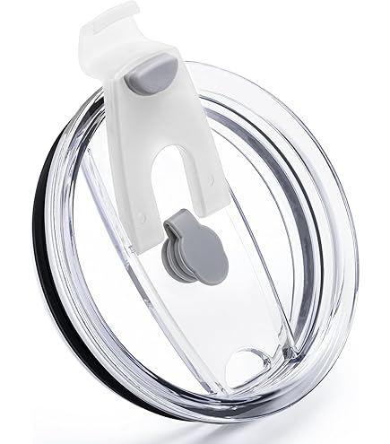 30 Oz Tumbler Lid Gteller Tumbler Replacement Lid For 20 Oz, 30 Oz Tumbler - Splash Resistant, Leak Spill Proof And Straw Friendly (30 Oz Black, Double Hole) In | Whizz Tumblers 30oz Tumbler - Foto 2