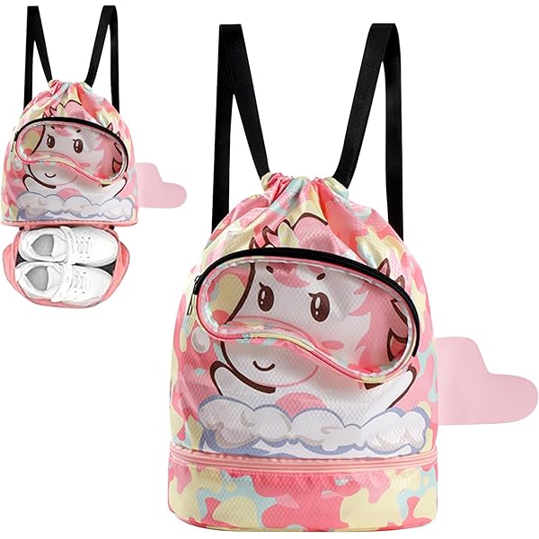 SacJkt Schwimmrucksack Für Kinder - Wasserdicht Mit Trocken-Nass-Trennung & Schuhfach