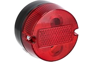 VEBCO Rücklicht rund komplett, Ø100mm, mit Kennzeichenbeleuchtung - für Simson S50, KR51/2 Schwalbe