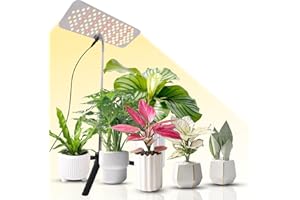 EWITTTI Pflanzenlampe LED Vollspektrum,Pflanzenlicht für den Samenstart, 108 LEDs Pflanzenleuchte Wachsen licht für Zimmerpflanzen Grow Light mit 3/9/12H Zeitschaltuhr, 10 Arten von Helligkeit