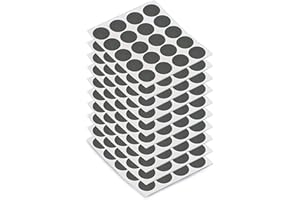 Emuca - Adhesive screw covers, D. 13 mm, Anthracite grey,200 units