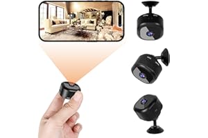 RANBENKY Hidden Camera with Wireless Indoor Small Camera Full HD 1080P Night Vision Motion Detection Security Camera for Smart Home Surveillance Micro Secret Nanny Mini Camera with App Control A22