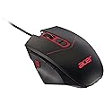 Acer Nitro gaming mouse NMW120 - (4,200 DPI, 1,000Hz poll rate, 7 programmable buttons, 4 x 5 g removable weights, USB, black and red)