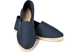 ESPADELLE Donna Espadrillas Slip-on Classiche in Cotone con Borsa di Stoffa, 36-41 | Handmade in Spain