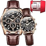OLEVS Couple Quartz Watch Night Light Calendar Window 3atm Impermeable Casual Acero Inoxidable Couple Wedding Romantic Watch