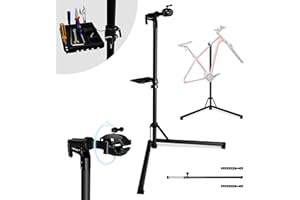 VELOJA soporte de reparación para bicicleta eléctrica – soporte de montaje de aluminio con rotación de 360° – capacidad de hasta 45 kg – adecuado para bicicletas y MTB