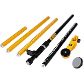DEWALT Lazer Seviyesi Montaj Direği, 1/4 in&ccedil; Taban (DW0882), 16,3 x 14,6 x 80 cm