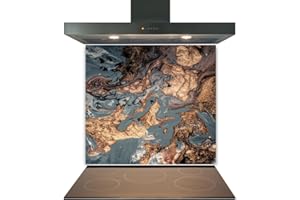 COLOUR 2 GLASS SPLASHBACKS Printed Toughened Glass Splashback for Kitchen, Tempered Heat Resistant Glass Splashbacks for Cookers (Design 2003, 60 x 80cm)