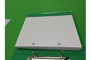 TIPOME Refill Ricarica 100 Fogli (200 Pagine) - 2 Fori - A5 14,5x20,5cm. Puntini 5 mm. Dotted Bullet Journal - DIN A5 2-holes - per raccoglitore con 2 anelli