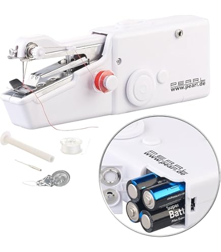 Mini Nähmaschine Mit Zubehör - Tragbare Elektrische Nähmaschine Für Anfänger & DIY Projekte