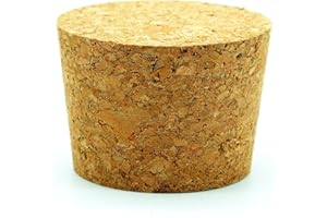 ALCOFERMBREW Tapón de corcho cónico de 56/46 mm – Tapón | Tapones de corcho | Tapones | Tapones | Burbujeador de bloqueo de aire