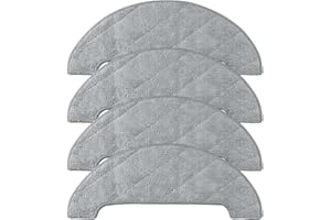 COOKIBLEND Almohadillas de tela de repuesto para Honiture para Q6 Pro, para Laresar para L6 Pro, para AIRROBO T10+ Robot Aspirador Accesorios, Almohadillas de tela para aspiradora (4 unidades)