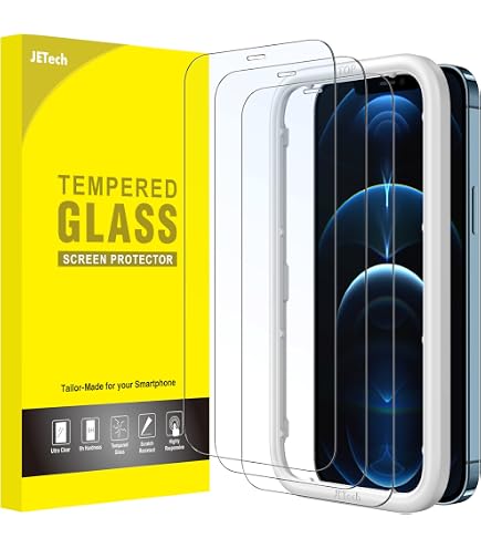 Protector Iphone 12 Pro Max Cristal Templado Flexible 5d Full Hd - Negro con Ofe