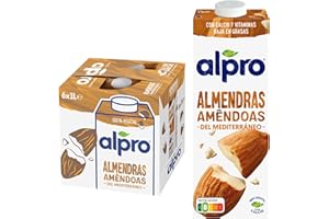 Alpro Bebida Vegetal de Almendras - Pack de 6 x 1L
