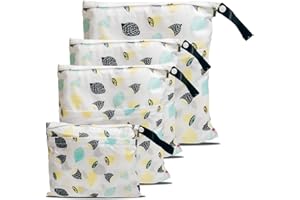 Joyo roy Wet bag wodoodporna torba na pieluchy przedszkole torba na pranie tkaniny pieluchy torba na pranie przedszkole wodoodporna torba na pieluchy dla dziecka 4 zestaw SMML