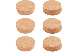 BENECREAT 6 pz Tappi per Bottiglie di Sughero, Tappi di Sughero Conici in Legno Resistenti. Tappi di Sughero per Bottiglie di Vetro di Birra e Vino e Progetti Artigianali Fai-da-Te, 71x65x20mm