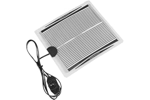 niCWhite Reptile Heating Mat, 5W Heat Pad Under Tank Warmer Terrarium Heated Pads with Temperature Control, Aquarium Heater Mats for Reptiles Tortoise Snakes Lizard Gecko Hermit Turtle, 7.1" x 5.9"
