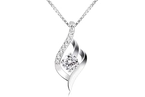 B.Catcher Collar Mujer Plata de Ley 925 ''Eres el Amor de mi Vida'' con para Regalo Originales Cadena 45cm Longitud