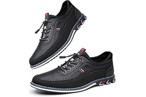 ASIFN Hommes Oxford Cuir Chaussures Décontractées Moccasin Respirant et Luxueux Bureau de Conduite Marche Chaussures à Lacets Affaires