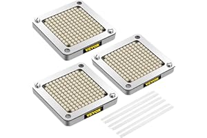 VEVOR Coltello per Patatine Fritte, 6,35 mm, 3 Lame di Ricambio con 6 coltelli Extra, Blocco di Spinta in Acciaio Inossidabile per Tagliare Patate, Carote, cipolle, cetrioli, Funghi