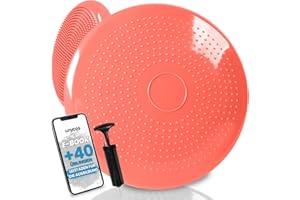 ‎UNYCOS unycos - Ballsitzkissen inkl. Pumpe【Ø34 cm | Trägt 150 kg】Orthopädisches Sitzkissen Anti-Burst, Noppenkissen, Balance Pad, Luftkissen für Bürostuhl, Core, Fitness, Reha/Koordinations (Basic)