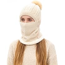 TAGVO Hiver Chaud Tricoté Bonnet écharpe Ensemble Pour | FindTheDeal