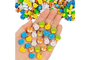 COYUN 50 Pièces Gommes Pour Enfants,Gommes à Effacer D'Animaux Mignons,Gommes à Crayons,Gommes De Dessin Animé, AdaptéEs Aux RéCompenses De Devoirs,Prix De RéCompenses En Classe,Cadeaux Pour Enfants