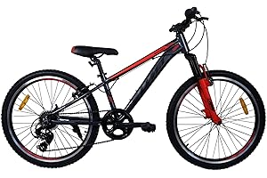 DEPORBIKES Bicicleta 24 Pulgadas niños | Bicicleta niño 8-11 años de Aluminio Ligera y Resistente + Frenos V-Break | Bicicleta montaña Estilo Mountain Bike Ideal para Aventuras