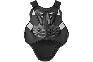 PELLOR Dorsale Moto Homme Femme Pare Pierre Moto Cross Armure Plastron VTT Gilet de Protection Equipement Cyclisme Extérieur