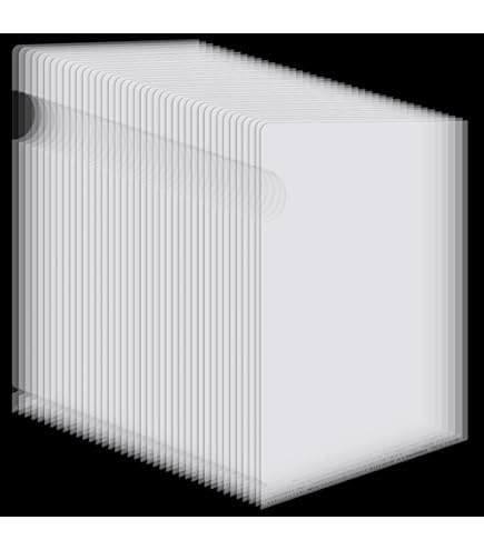 ATB-Foger Lot De 24 Pochettes Plastique Transparentes A4 Pour Rangement