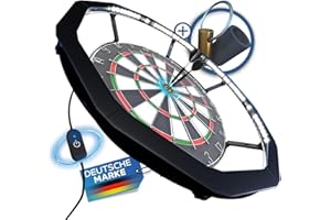 ‎HEIMFLEISS Heimfleiss® 360° Dart Beleuchtung | Blendfreie Dartscheibe Beleuchtung mit Ultra-Light-LEDs | Dart Lichtring + Schaft Entferner & Spitzer | Dartboard Beleuchtung | LED Darts Licht