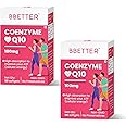 BBETTER Coenzyme Q10 100mg Highest Strength & High Absorption CoQ10 for Heart Health, Energy Levels, and Antioxidant Defense 120 Capsules