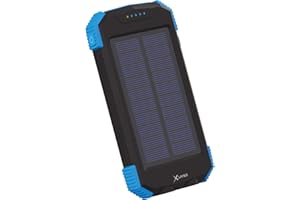 XLayer Wireless Solar Power Bank I 10000mAh I Schnellladen I Camping I Outdoor Ladegerät I Akkupack I Solarpanel I kompatibel mit iPhone 15/14/13/12/Plus/Mini/Pro/Pro Max, Samsung Galaxy S23 Ultra/S22