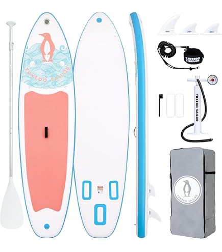 Planche SUP Gonflable ANYFAST 335 Cm - Ultra Stable, Portée 430 Kg - Kit Complet Avec Pagaie, Pompe, Sac
